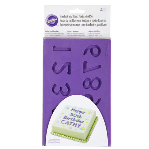 LETTER/NUMBER FONDANT MOULD SET 409-2547 (#56555)