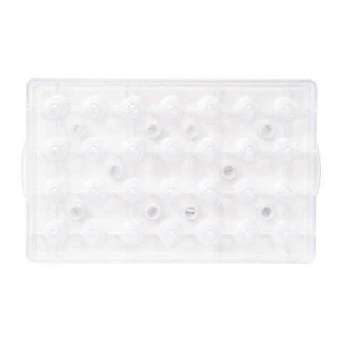 CHOCOLATE 3D EGG MOULD BALL 28PCS 23X30XH23MM (#56665)