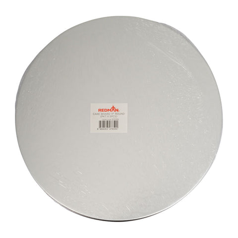 CAKE BOARD 11" ROUND SILVER 5PCS (#57059)