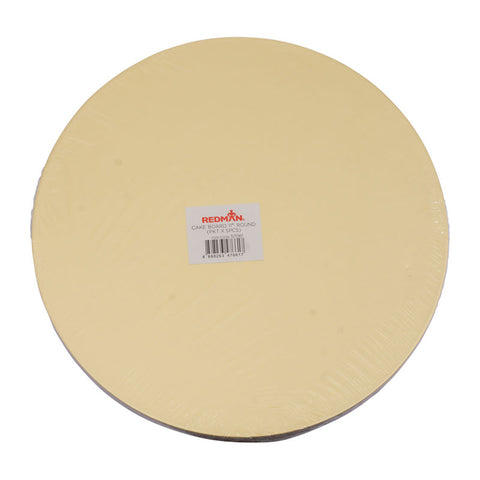 CAKE BOARD 11" ROUND GOLD 5PCS (#57061)