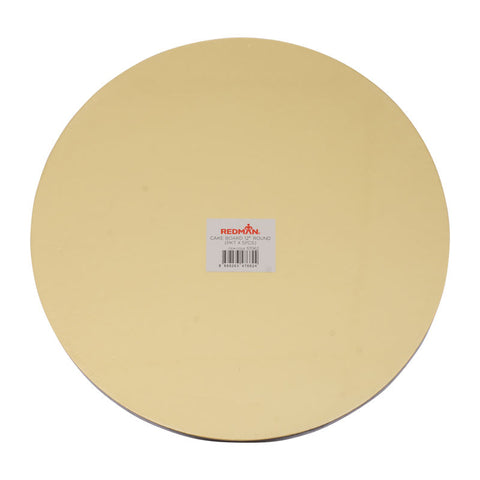 CAKE BOARD 12" ROUND GOLD 5PCS (#57062)