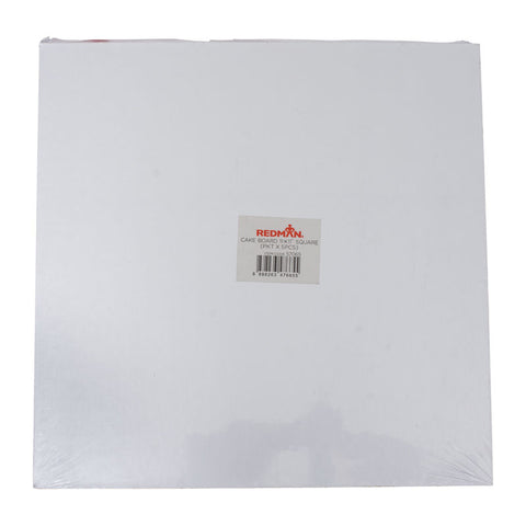 CAKE BOARD 11" SQUARE SILVER 5PCS (#57065)