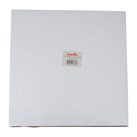 CAKE BOARD 12" SQUARE SILVER 5PCS (#57067)