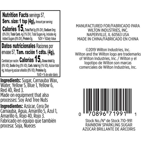 SPARKLING RAINBOW SUGAR 8OZ 710-991 (#57197)