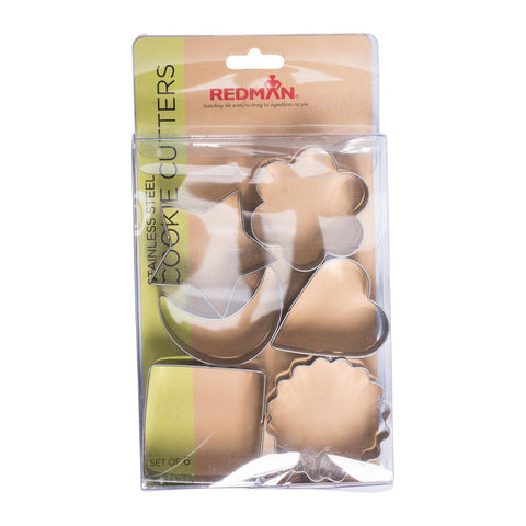 CUTTER COOKIE S/S BASIC SHAPE 6PCS (#57438)