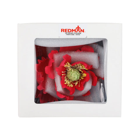 GUM PASTE FLOWER PEONY FUCHSIA 12X12CM (#57474)