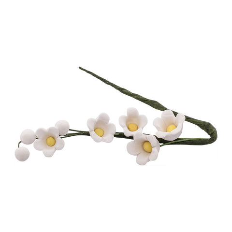 GUM PASTE FLOWER LOVE N WHITE 9X9CM (#57475)