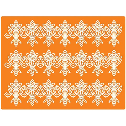 SILICON MAT REC FLOWER 40X30CM 40-WD005 (#57643)