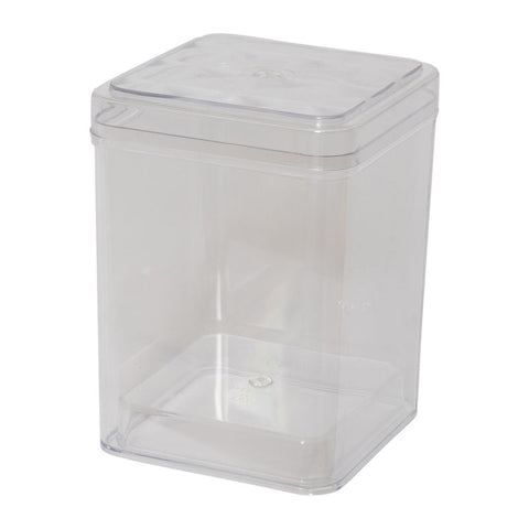 CLEAR SQUARE PS CONTAINER 85X85XH117MM FF2710 (#57744)