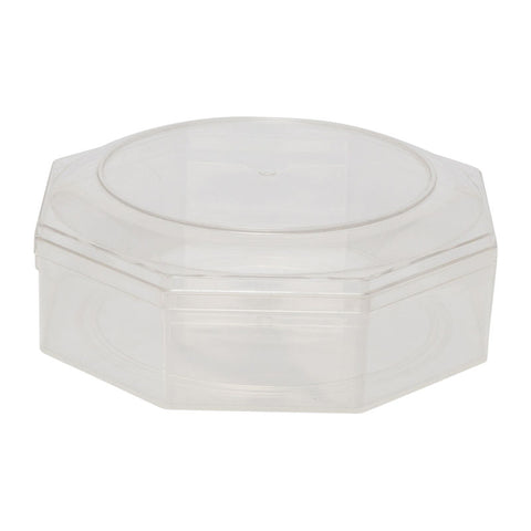 CLEAR OCTAGON PS CONTAINER 140X140XH50MM FF2808 (#57810)