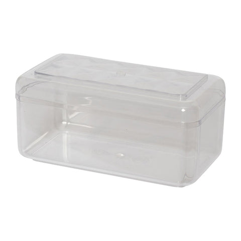 CLEAR RECTANGLE PS CONTAINER 143X75XH70MM FF2705 (#57812)