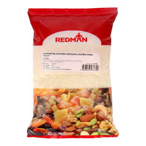 ALMOND GROUND BLANCHED SUPER FINE 1KG (#57951)