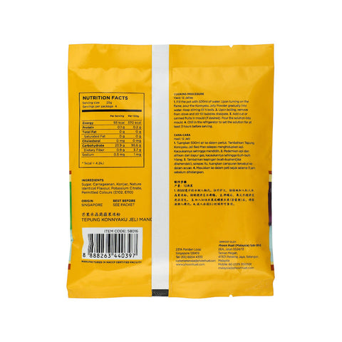 KONNYAKU PREMIX JELLY POWDER MANGO 100G (#58016)