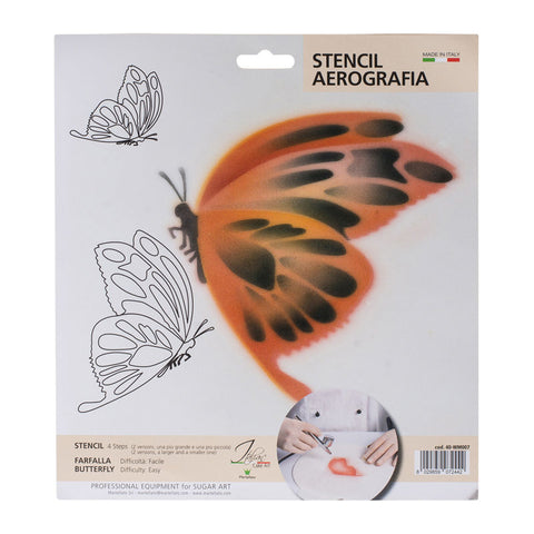 STENCIL BUTTERFLY 92X78/50X43M (#58033)