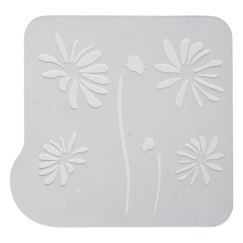 STENCIL DAISY 77X205 53X105MM (#58070)