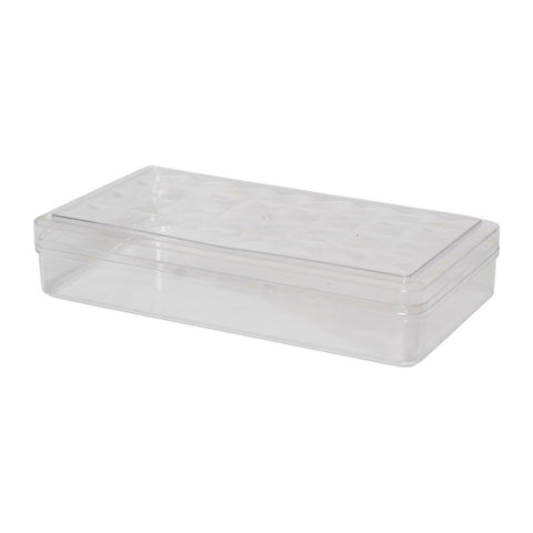 CLEAR RECTANGLE PS CONTAINER 118X228XH46MM FF2701 (#58256)