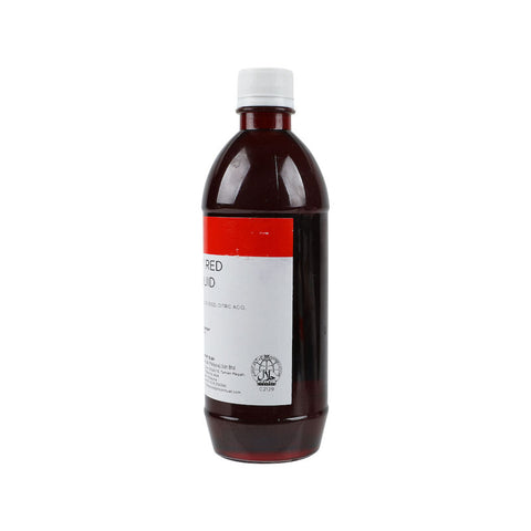 STRAWBERRY RED COLOUR LIQUID 500ML (#58322)