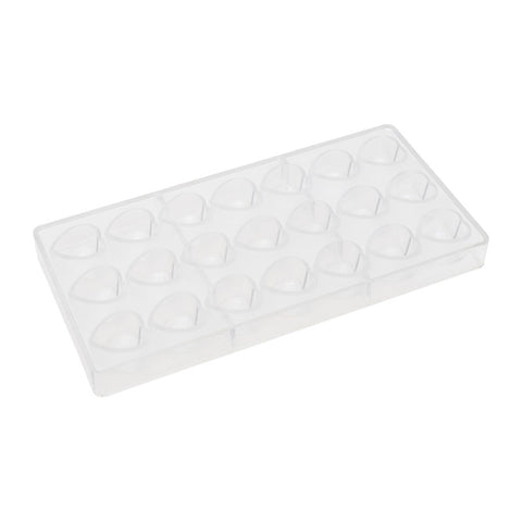 MOULD CHOCOLATE 275X135X24MM PC FANCY HRT 21 CAV (#58395)