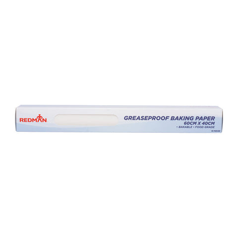 GREASEPROOF PAPER BLEACHED 60X40CM 10PC (#58408)