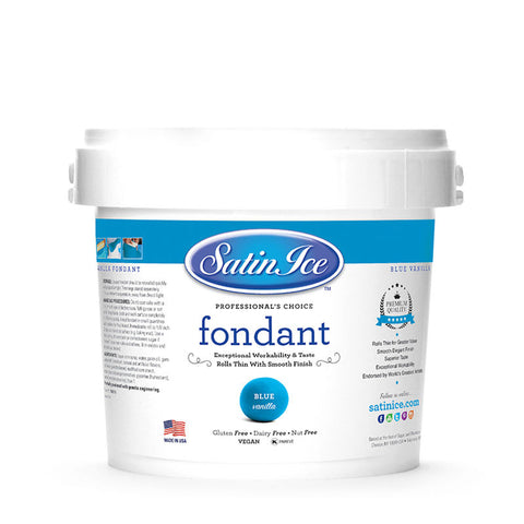 BLUE ROLLED FONDANT VANILLA 2.5KG (#58431)