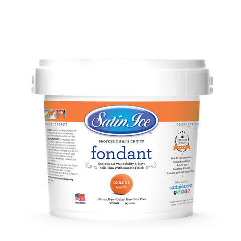 ORANGE ROLLED FONDANT VANILLA 2.5KG (#58439)