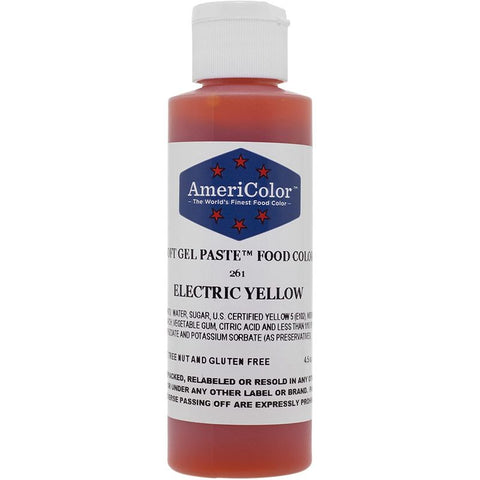 SOFTGEL COLOR PASTE ELECTRIC YELLOW 4.5OZ (#58505)