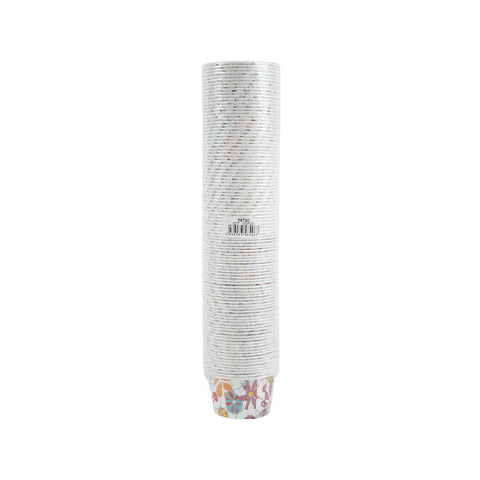 SOUFFLE BAKING CASE BROWN FLORAL45X37MM 100PCS (#58720)