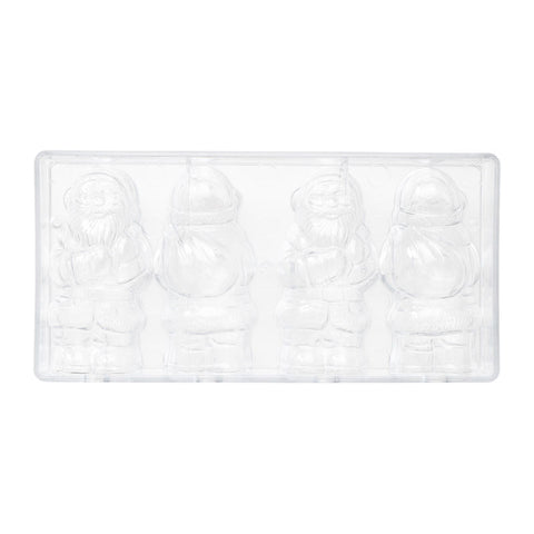 3D SANTA POLYCARBONATE CHOCOLATE MOULD (#58936)