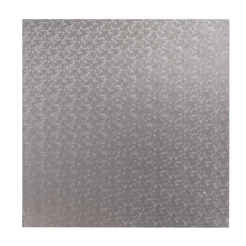 CAKE DRUM SQUARE SILVER 30" (#58972)