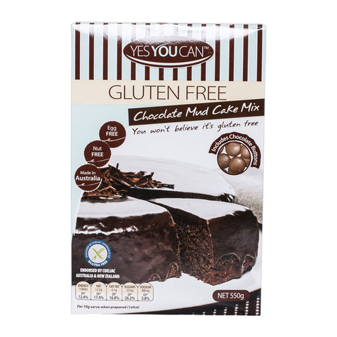 GLUTEN FREE CHOCOLATE MUD CAKE MIX 550G (#58974)