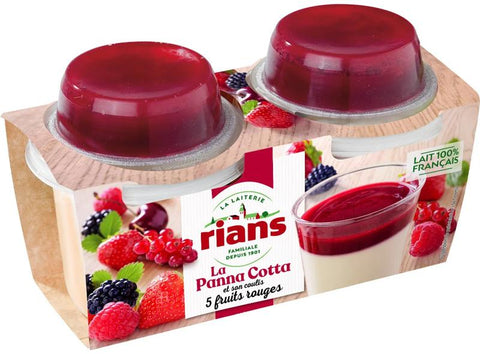 PANNA COTTA WITH RED FRUITS 2X120G (#111472)