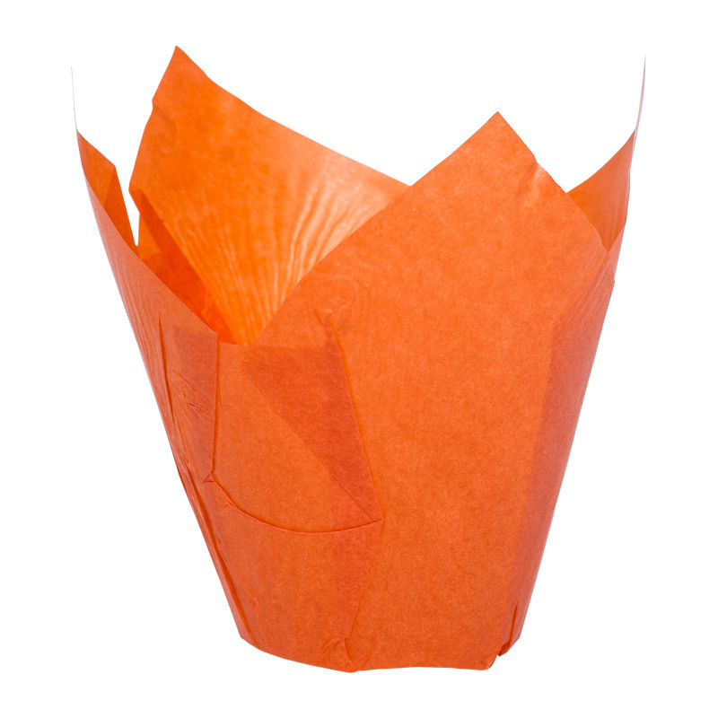 GREASPROOF BAKING CASE 11X11CM ORANGE 200PCS (