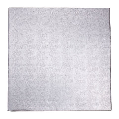 CAKE DRUM SQUARE SILVER 26 INCH (#59854)