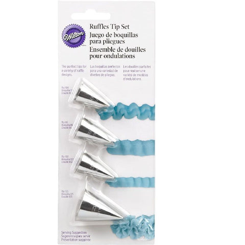 PIPING TIP SET RUFFLES 418-4568 4SET (#59892)