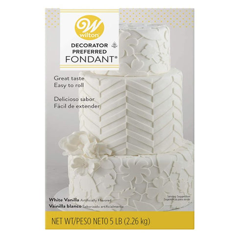 WHITE ROLLED FONDANT 5LBS 710-2300 (#59916)