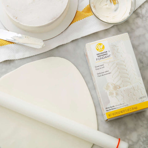 WHITE ROLLED FONDANT 5LBS 710-2300 (#59916)