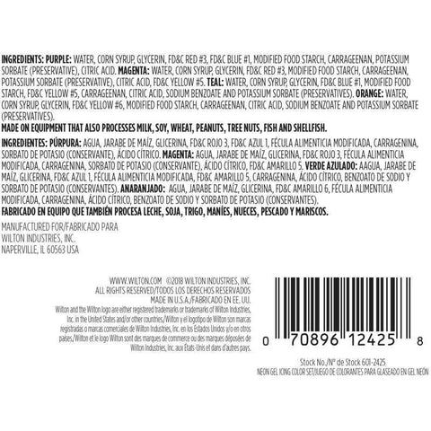 ICING COLOR GEL SET NEON 601-2425 (#59927)