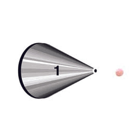 PIPING TIP ROUND #1 CARDED (#59948)