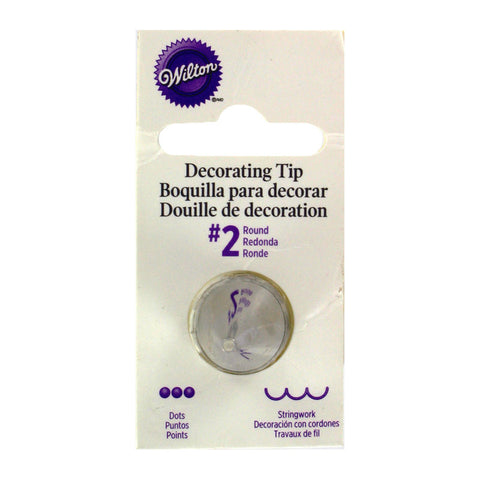 PIPING TIP ROUND #2 CARDED (#59949)