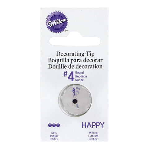 PIPING TIP ROUND #4 CARDED (#59951)