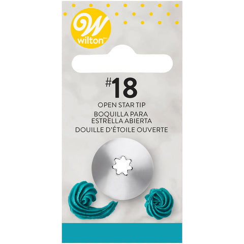 CARDED PIPING TIP OPEN STAR #18 418-18 (#59957)