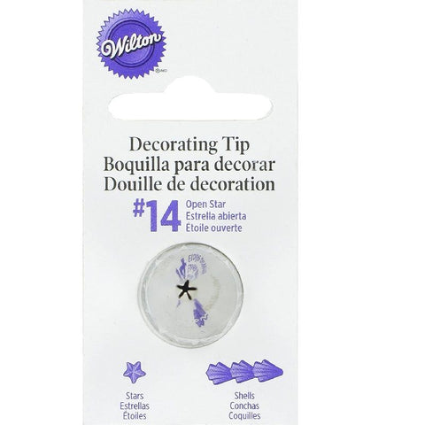 CARDED PIPING TIP STAR OPEN #14 418-14 (#59958)