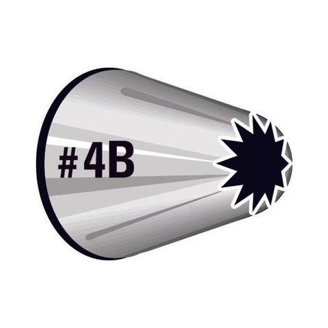 PIPING TIP OPEN STAR #4B CARDED (#59959)