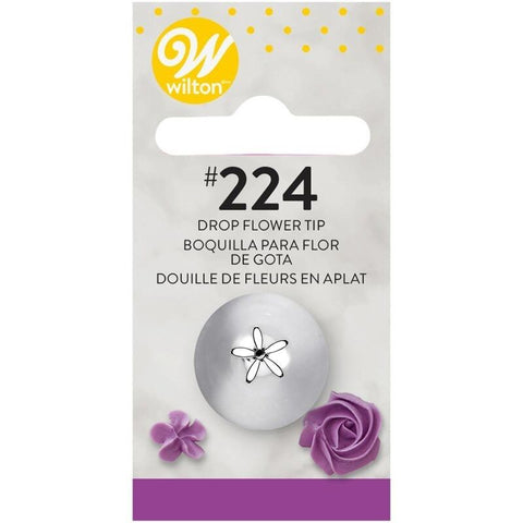 PIPING TIP DROP FLOWER #224 CARDED (#59960)