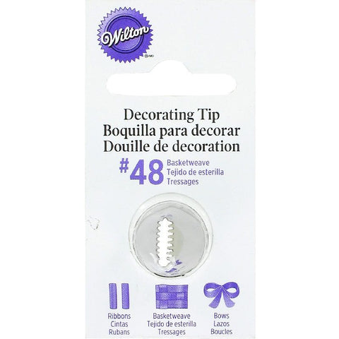 CARDED PIPING TIP BASKETWEAVE #48 418-48 (#59978)