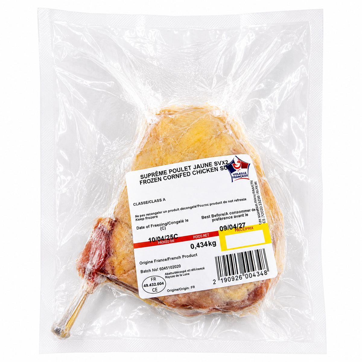 CORNFED YELLOW CHICKEN FILLETS 2X200G (