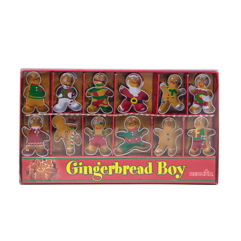 CUTTER COOKIE S/S GNGRBREAD 12PCS (#60071)