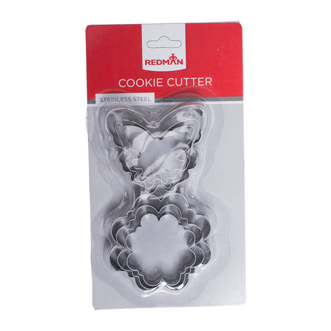 CUTTER COOKIE S/S DAISY&BTRFLY 6PCS (#60072)
