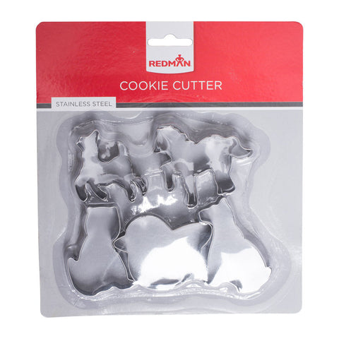 CUTTER COOKIE S/S ANIMAL 5PCS (#60073)