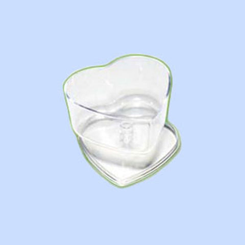 HEART SHAPE PUDDING CUP 7.5X7XH6CM FF1133 15PC (#60165)